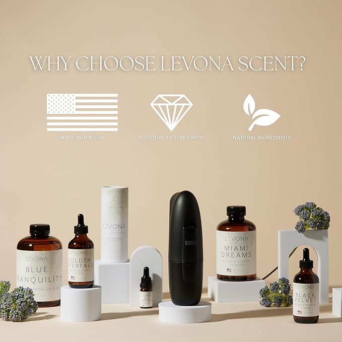 Levona Scent Essential Oil - Fresh Aroma for Home, Office, Hotel & Spa, Ideal for Humidifiers & Diffusers, Hotel Fragrance with Orange Rind & Watery Notes - 10ml / 0.33 fl oz, Ruby