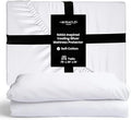Miracle Made Mattress Protector – Silver-Infused Cotton Fabric – Water-Resistant, Thermoregulating Cover for Sensitive Skin – Compatible with 3-Temperature Zone Comforter, Twin, White