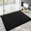 Color&Geometry Bath Mats for Bathroom Non Slip, 20"x29" Standard Sized Black Bathroom Rugs, Absorbent, Soft, Washable, Microfiber Bath Rug Shower Mat