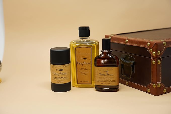 C.O. Bigelow Bay Rum Hair & Body Wash for Men, Pack of 2 Citrus Spice Scented Men's 2 in 1 Shampoo & Body Wash with Aloe Vera, 10 Fl Oz