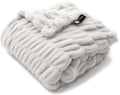 Minky Designs Polar Bear Minky Blanket – Ultra Soft Faux Fur Throw Blanket for Couch, Bed & Home – Fluffy, Warm & Luxurious – Chic Collection (Medium, 50x60)