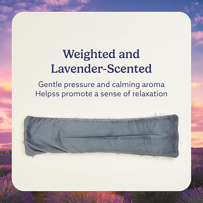 warmies Microwavable Neck & Shoulder Wrap - Heating & Cooling Plush Pad for Calming Relaxation - Weighted & Heated Neck Warmer with Scented Lavender - Microwave Heat Pad for Aches & Pain – Snowy