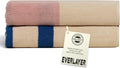 Towels - Ultra Soft, Thick and Plush, Reversible - 2 PC Luxury Bath Towels (27.5"x 54"), 550 GSM,100% Combed Cotton, Made in Portugal, Perfect for Home and Bathroom, Calamine Sky-Janus