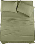 Utopia Bedding Queen Sheet Set – 4 Piece Bed Sheets for Queen Size Bed, Soft and Breathable Microfiber, Includes 1 Fitted Sheet, 1 Flat Sheet and 2 Pillowcases (Olive)