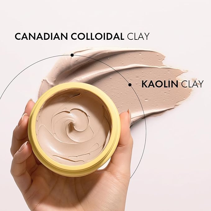 Warming Clay Facial Mask for Deep Pore Cleansing – Self-Heating Mud Mask for Face, Purifying & Pore-Refining Treatment, Helps Remove Blackheads, Improves Skin Texture, Spa-Like Care, 4.94Oz