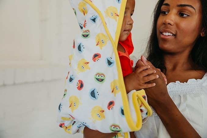 Copper Pearl Hooded Bath Towels Premium Knit/Terry Cloth Baby Towels with Hood, Pockets, and Cool Designs - Great to Gift and Make Bath Time Fun - Baby Bath Towel, Sesame Scribbles