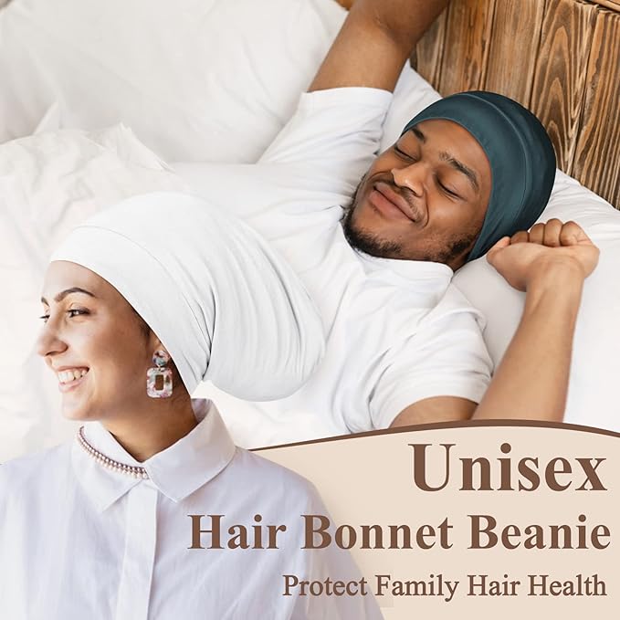 OLESILK Silk Bonnet for Sleeping Women: 100% Mulberry Silk for Frizz Free Curly, Adjustable Strap for Non Slip, Ivory