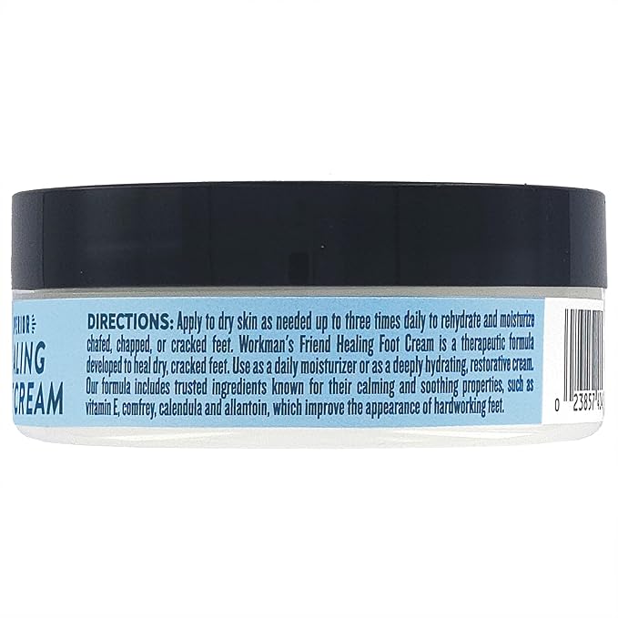 WORKMAN'S FRIEND Superior Healing Foot Cream - Intense Moisturizer - Heals Extremely Dry & Cracked Skin - 2.5 ounce