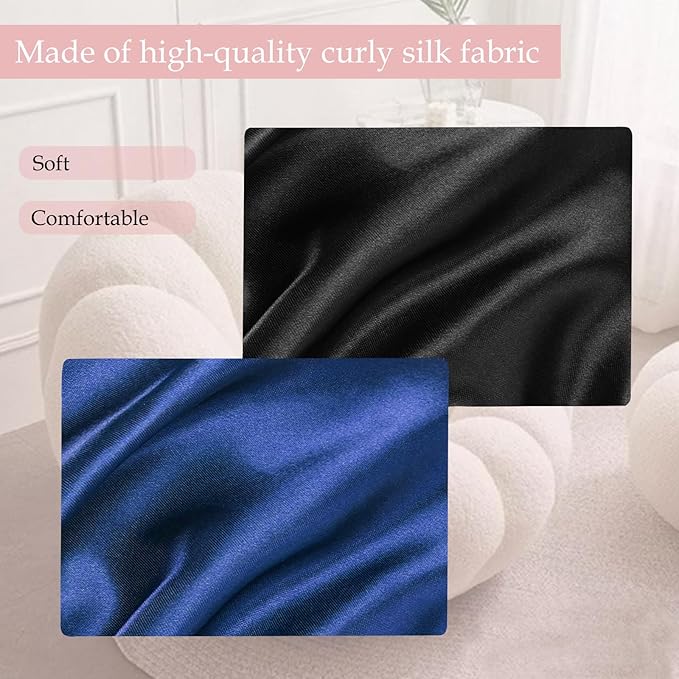 Satin Bonnet Double Layer Silk Bonnet for Sleeping Women Hair Care for Natural Curly