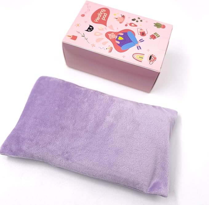 Heating Pad Microwavable, Hot Pad Microwave, Pain Relief Hot Pack, Baby Colic, Upset Stomach Relief, Hot Therapy for muscle pain, neck, shoulders, arthritis, cervical spondylosis, lumbar muscle purple