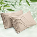 Bedsure King Size Pillow Cases Set of 2, Cooling Pillow Cases King, Rayon Derived from Bamboo Khaki Pillowcases, Breathable & Silky Soft Cool Bedding Pillow Covers with Envelope Closure, 20x36 Inches