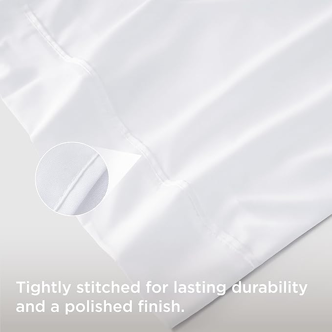 Bedsure Body Pillow Case Cover - White Brushed Microfiber Long Pillow Cases, Ultra Soft and Cozy Body Pillowcase with Envelope Closure, Wrinkle, Fade and Stain Resistant, 1 Pack, 20x54 Inches