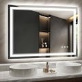 LED Bathroom Mirror with Lights: 48"x36" Wall Mounted Large Lighted Mirrors Fogless, Anti-Fog,Dimmable,Memory Function, Shatterproof Tempered Glass, Espejos para Baños, ETL Listed