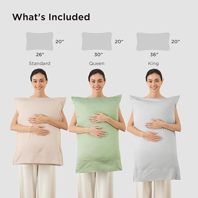 Bedsure Pillow Cases Standard Size, Cooling Pillow Cases, Rayon Derived from Bamboo Navy Blue Pillowcases Standard Set of 2, Breathable & Soft Bedding Pillow Cover with Envelope Closure, 20x26 Inches