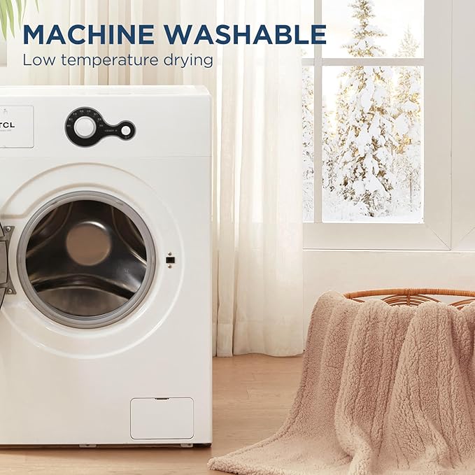 Westinghouse Electric Blanket King Size, Soft Plush Sherpa Heated Blanket with 10 Heating Levels & 1-12 Hours Auto-Off, Machine Washable, 100x90 inches, Camel
