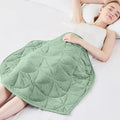 Weighted Lap Blanket 5 lbs for Adults, Luxury Soft Small Weighted Blanket, Compact Portable Weighted Lap Pad for Relaxation, Sleeping, Travel, All-Season Use, Sage Green, 30" x 40"
