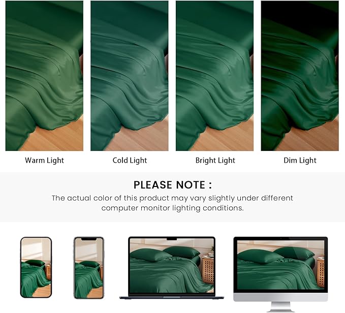 THXSILK 100% Pure Mulberry Silk Duvet Cover Set 3 Piece, 6A+ Grade Luxury Soft Bedding Silk Sheets for Hair and Skin, 1 Pcs Quilt/Comforter Cover with 2 Zippered Pillowcases (Emerald Green, King)