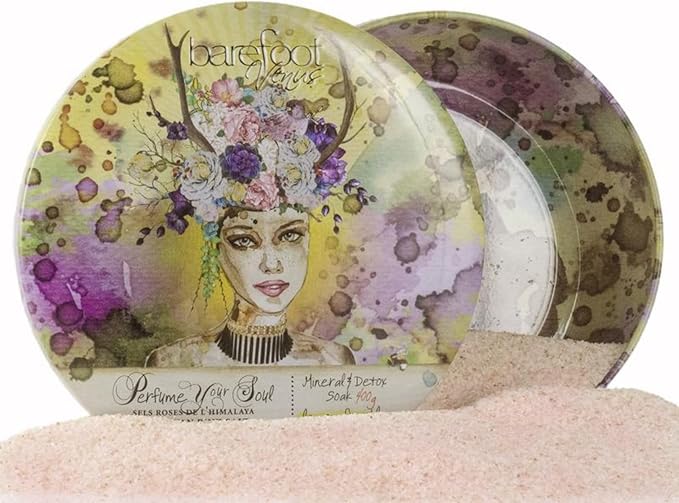 Barefoot Venus Himalayan Pink Salts Mineral & Detox Bath Soak (Lemon Freckle, 400 Grams)