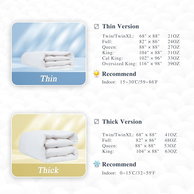 sunflower Down Alternative California King Size Lightweight 100% Cotton Shell Bedding Cal King Comforter Blanket for Hot Sleepers 96"x102" with Corner Tabs Soft Breathable Machine Washable