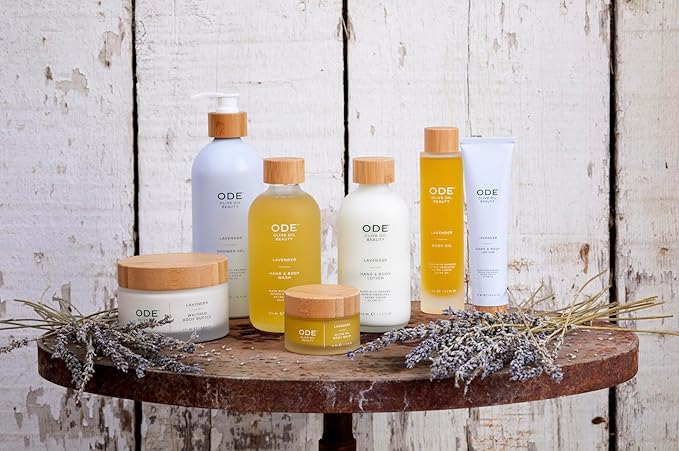 McEvoy Ranch Lavender Shower Gel & Bubble Bath (2-pack) by ODE Olive Oil Beauty, Foaming Wash, Organic Extra Virgin Olive Oil Hydrate While You Cleanse, California Made