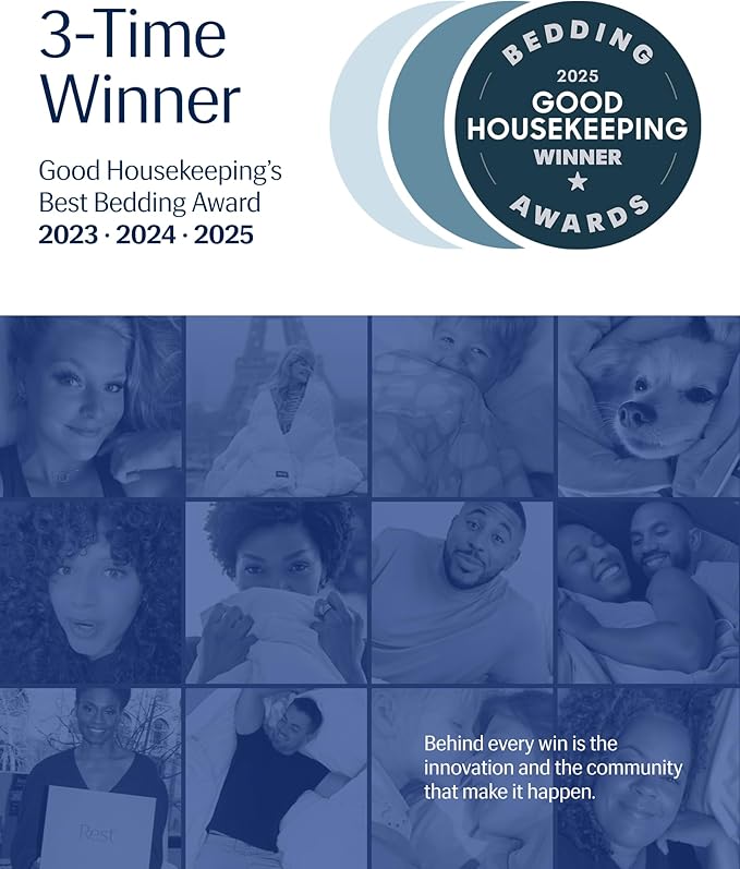 REST® Evercool® Cooling Comforter, Full/Queen, Blanket for Hot Sleepers, All Season Bedding to Keep Cool for Night Sweats, Breathable Lightweight Blanket, 90"x90" Inches, Midnight Blue