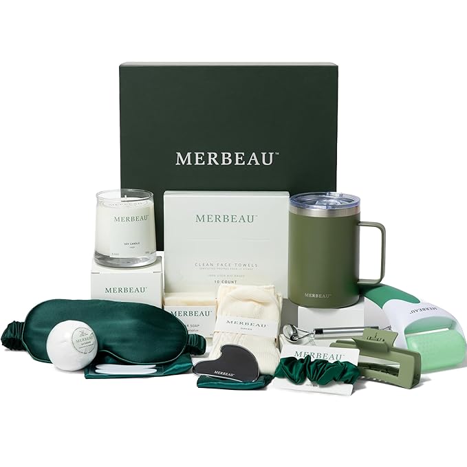 Luxury Self Care 13 Piece Gift Set – Candle, Socks, Bar Soap, Bath Bomb, Clean Towels, Hair Clip, Tumbler & More – Relaxation Spa Kit for Women & Men – Perfect for Any Occasion, NEW