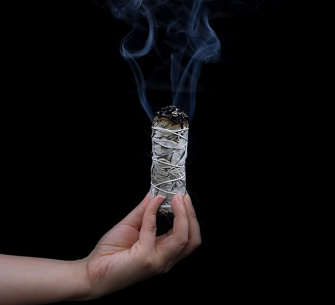 White Sage Smudge Sticks - 6 - 4" Sage Bundles - Perfect Sage Stick Smudge Sticks Smudging Kit Replenishment