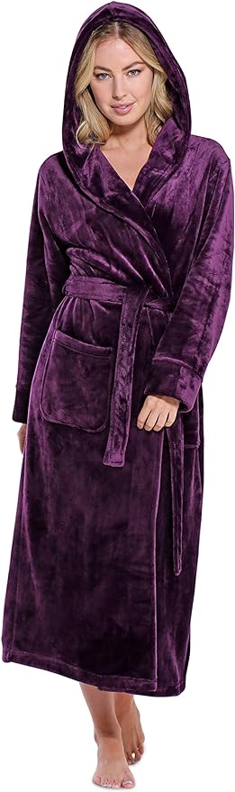 Turquaz Oversize Plush Robes For Women, Soft Warm Fleece Bathrobe for Women