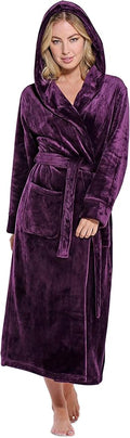 Turquaz Oversize Plush Robes For Women, Soft Warm Fleece Bathrobe for Women