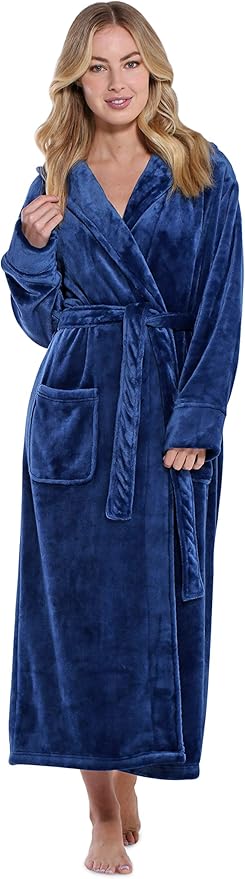 Turquaz Oversize Plush Robes For Women, Soft Warm Fleece Bathrobe for Women