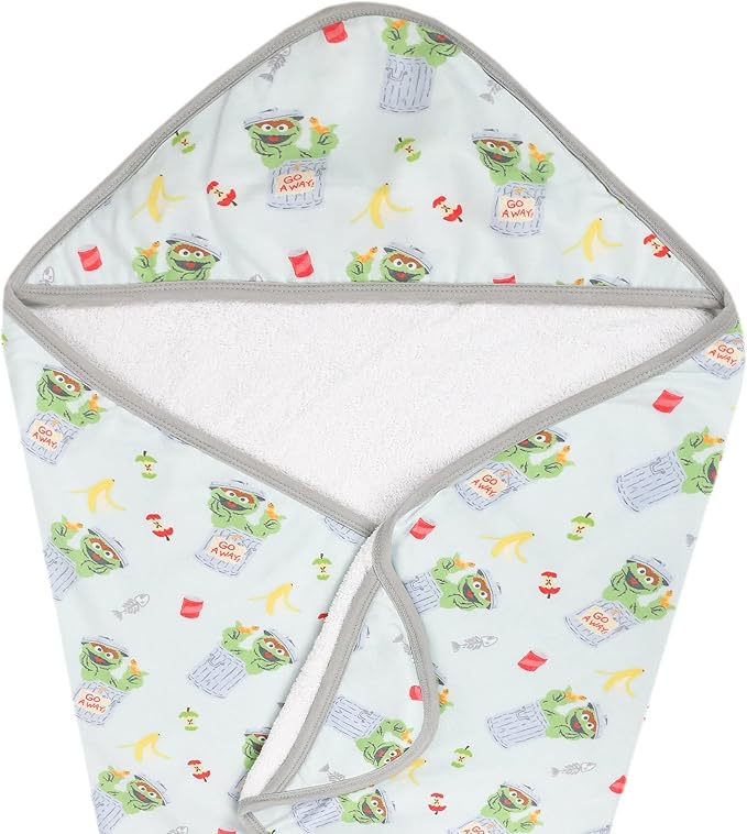 Copper Pearl Hooded Bath Towels Premium Knit/Terry Cloth Baby Towels with Hood, Pockets, and Cool Designs - Great to Gift and Make Bath Time Fun - Baby Bath Towel, Oscar The Grouch