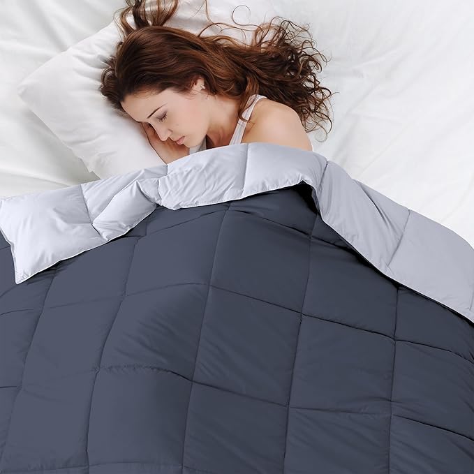 Modern Threads Down Alternative Reversible Comforter Denim/Cloud Blue Twin