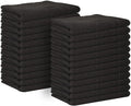 Premium 100% Cotton Hand Towels – Pack of 24, 16x27 Inch – Quick-Dry, Highly Absorbent Salon Towels for Hair Care, Gym, Spa & Bathroom – Charcoal Grey