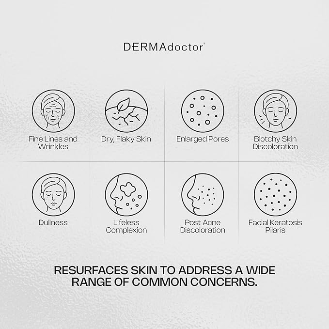 DERMAdoctor Physical Chemistry Dermatologist Formulated Microdermabrasion Facial Scrub + Multiacid Peel with AHA and BHA, Brightening, Smoothing, Pore Minimizer for face - 1.7 oz