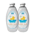 Dead Sea Collection Bubble Bath Kids with Vanilla - Cleansing and Moisturizing Liquid Bath Bubbles - Sweet Almond Oil and Pure Dead Sea Minerals - Pack of 2 Large Bottles (67.6 fl.oz)