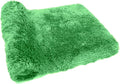 FIFU Bathroom Rugs 17" W x 24" L, Bath Mat for Bathroom, Bedroom, Laundry Room & Kitchen, Non-Slip Rubber Latex Backing, Extra Soft and Absorbent Polyester Carpet, Machine Washable Rug, Green