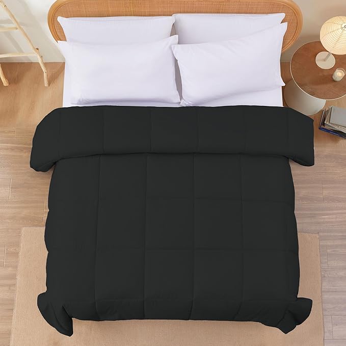 Modern Threads Down Alternative Reversible Comforter Black/Silver California King