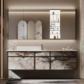 48in Bathroom Vanities Set - Bathroom Vanity with Sink, Tall Storage, Smart Defogging Mirror, Integrated Sink & 2 Large Drawer | Floating Cabinet