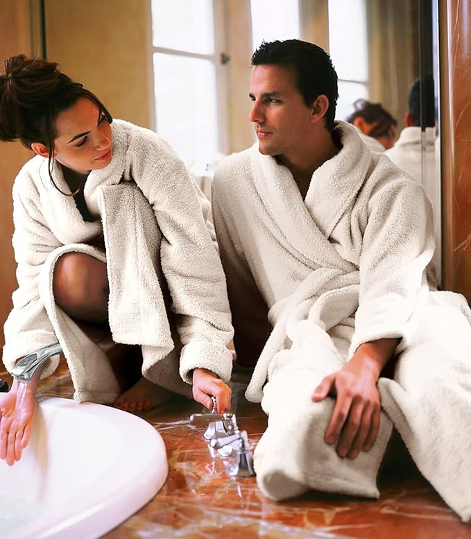 Plush Microfiber Fleece Robe | Super Soft & Warm | Lightweight | Full Length