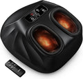 RENPHO Foot Massager Machine with Heat [2026 Upgraded], Shiatsu Foot Massager for Plantar Fasciitis, Foot Massager Machine for Women, Wireless Control, True Full Foot Massager, Up to Size 14, BK