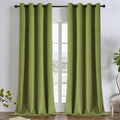 Joydeco Moss Green 100% Blackout Curtains 120 Inch 2 Panels, Luxury Thermal Green Velvet Curtains for Bedroom Living Room, Soundproof Blackout Window Drapes, Grommet Top (52W x 120L)