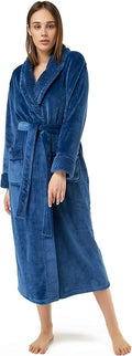 Turquaz Oversize Plush Robes For Women, Soft Warm Fleece Bathrobe for Women