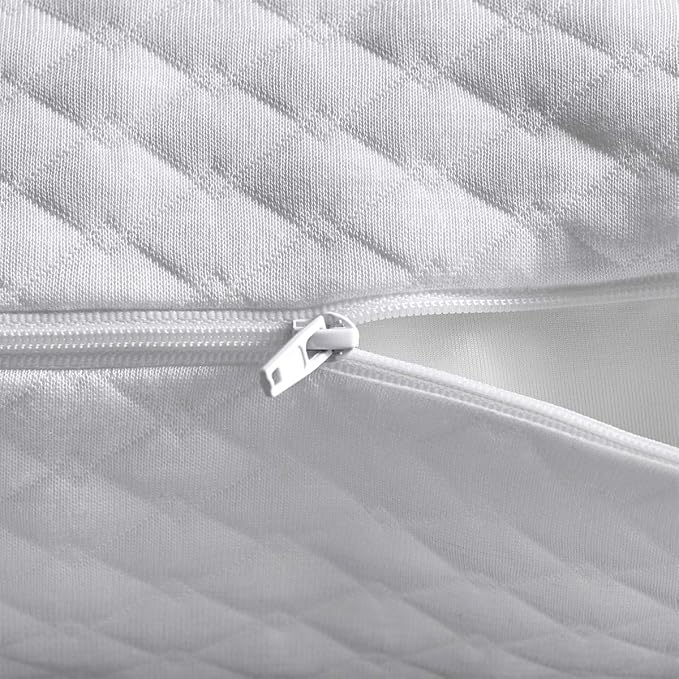 NTCOCO 2 Pillows, Shredded Memory Foam Bed Pillows for Sleeping, with Washable Removable Cooling Hypoallergenic Sleep Pillow, Queen -2 Pieces