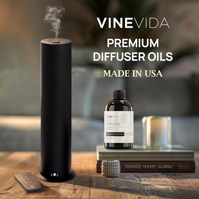 VINEVIDA [4 oz] Cashmere Hotel Fragrance Diffuser Oil - Cold Air Diffuser Refill for Home Scent Collection