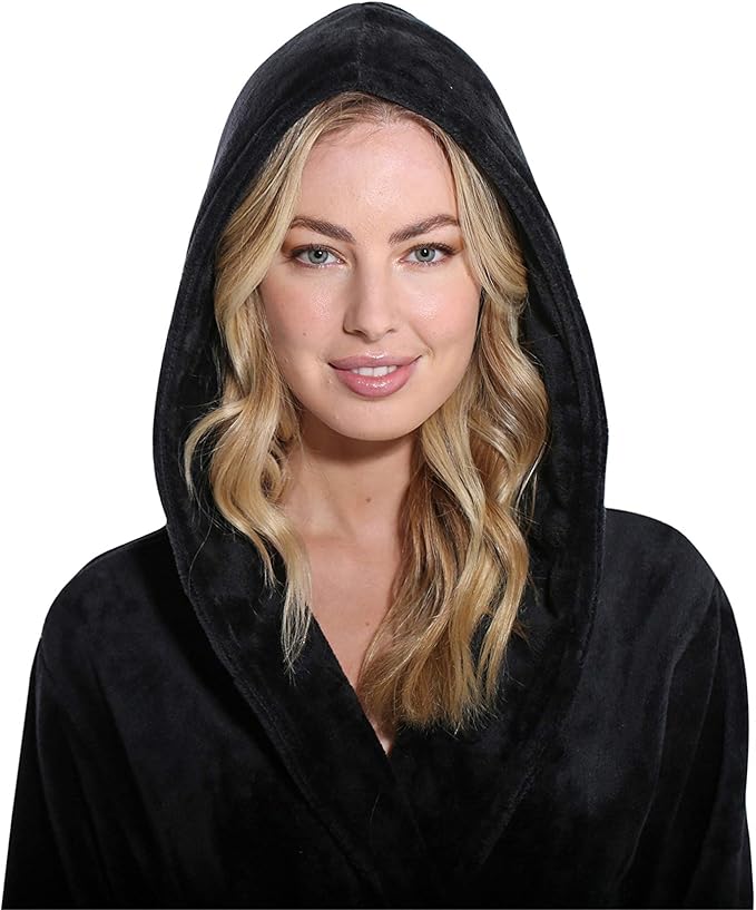 Turquaz Oversize Plush Robes For Women, Soft Warm Fleece Bathrobe for Women