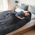 Electric Heated Blanket Queen Size 84"x 90",Dual Control Super Cozy Soft Warm with 5 Heat Levels &10 Hours Auto Off, Home Office Use & Machine Washable, Dark Gray