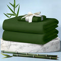 DECOLURE 100% Viscose Derived from Bamboo Sheets Twin Size 3pcs - Ultra Soft & Luxuriously Cooling, 17" Deep Pocket, Double Stitching, Perfect for Hot Sleepers - Twin Bed Sheets (Olive)