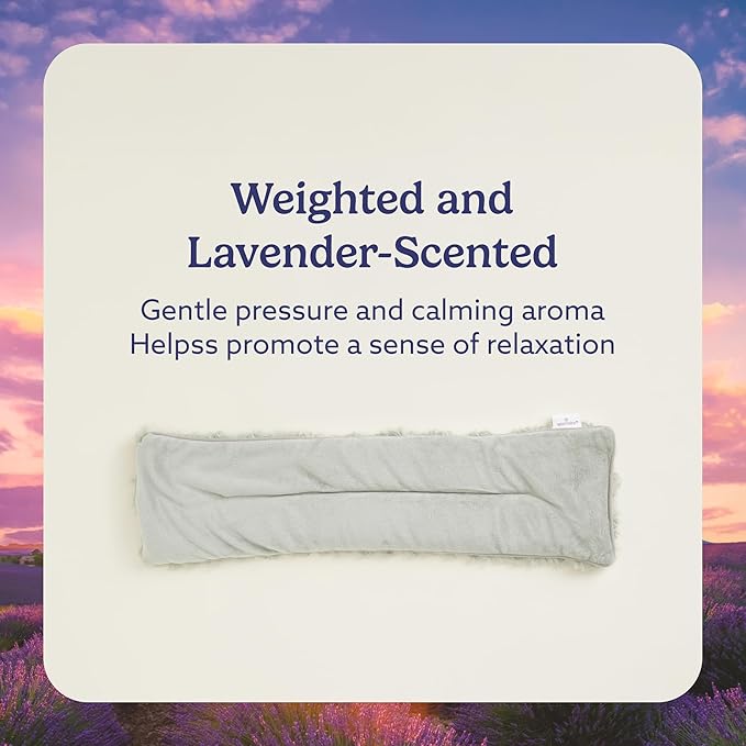 warmies Microwavable Neck & Shoulder Wrap - Heating & Cooling Plush Pad for Calming Relaxation - Weighted & Heated Neck Warmer with Scented Lavender - Microwave Heat Pad for Aches & Pain - Curly Sage