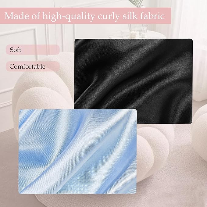 Satin Bonnet Double Layer Silk Bonnet for Sleeping Women Hair Care for Natural Curly