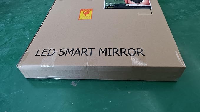 KWW 24 Inch Large Modern LED Round Bathroom Vanity Mirror, Color Temperature Adjustable, Anti-Fog Dimmable Lights, Easy to Install, Wall Mounted Makeup Mirror with Smart Touch Button